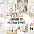 Load image into Gallery viewer, Woodland 1st Birthday Bundle