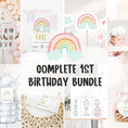 Load image into Gallery viewer, Rainbow 1st Birthday Bundle
