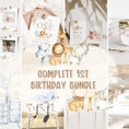 Load image into Gallery viewer, Bohemian Safari 1st Birthday Bundle