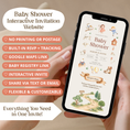 Load image into Gallery viewer, Nursery Rhyme Baby Shower Invitation Website