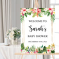 Load image into Gallery viewer, Tropical Baby Shower Welcome Sign