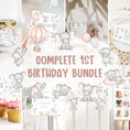 Load image into Gallery viewer, Pink Elephants 1st Birthday Bundle