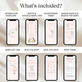 Load image into Gallery viewer, Pink Elephant Baby Shower Invitation Website