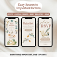 Load image into Gallery viewer, Dragon Baby Shower Invitation Website