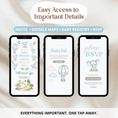 Load image into Gallery viewer, Baby Elephant Baby Shower Invitation Website