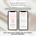 Load image into Gallery viewer, Pink Elephant Baby Shower Invitation Website