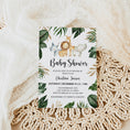 Load image into Gallery viewer, Safari Baby Shower Invite