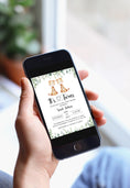 Load image into Gallery viewer, Twin Giraffes Baby Shower Invite