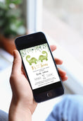 Load image into Gallery viewer, Twin Dinosaurs Baby Shower Invite