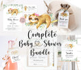 Load image into Gallery viewer, Complete Girl Sloth Baby Shower Bundle