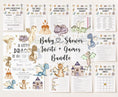 Load image into Gallery viewer, Colorful Dragon Baby Shower Invite & Games
