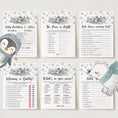 Load image into Gallery viewer, 14 Winter Animals Baby Shower Games