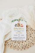 Load image into Gallery viewer, Woodland Baby Shower Invite