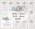 Load image into Gallery viewer, Winter Animals Baby Shower Invite & Games