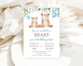 Load image into Gallery viewer, Double Birthday Bear invitation