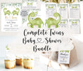 Load image into Gallery viewer, Complete Twin Dinosaurs Baby Shower Bundle