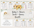 Load image into Gallery viewer, Sloth Baby Shower Invite & Games