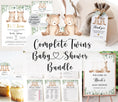 Load image into Gallery viewer, Complete Twin Bears Baby Shower Bundle