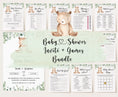 Load image into Gallery viewer, Bear Baby Shower Invite & Games