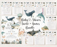 Load image into Gallery viewer, Sea Animals Baby Shower Invite & Games