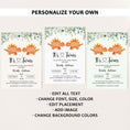 Load image into Gallery viewer, Twin Triceratops Baby Shower Invite
