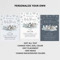 Load image into Gallery viewer, Winter Animals Baby Shower Invite