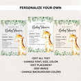 Load image into Gallery viewer, Giraffe Baby Shower Invite