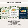 Load image into Gallery viewer, Jungle Dinosaur Baby Shower Invite