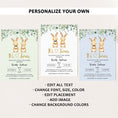 Load image into Gallery viewer, Twin Bunnies Baby Shower Invite