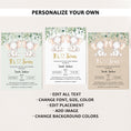 Load image into Gallery viewer, Elephant Twins Baby Shower Invite