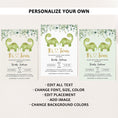 Load image into Gallery viewer, Twin Dinosaurs Baby Shower Invite