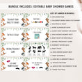 Load image into Gallery viewer, Woodland Baby Shower Games