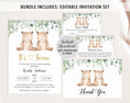 Load image into Gallery viewer, Complete Twin Bears Baby Shower Bundle