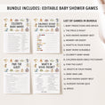 Load image into Gallery viewer, 14 Colorful Dragon Baby Shower Games