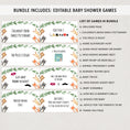 Load image into Gallery viewer, Woodland Animals Baby Shower Games