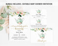 Load image into Gallery viewer, Garden Tea Party Baby Shower Invite & Games