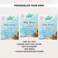 Load image into Gallery viewer, Under the Sea Baby Shower Invite