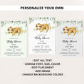Load image into Gallery viewer, Sloth Baby Shower Invite