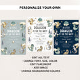 Load image into Gallery viewer, Dragon Baby Shower Invite