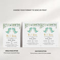 Load image into Gallery viewer, Twin Trex Baby Shower Invite