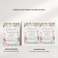 Load image into Gallery viewer, Alice in Wonderland Baby Shower Invite