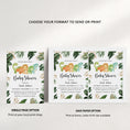 Load image into Gallery viewer, Jungle Dinosaur Baby Shower Invite