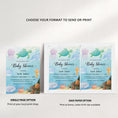 Load image into Gallery viewer, Under the Sea Baby Shower Invite