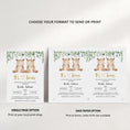 Load image into Gallery viewer, Twin Bears Baby Shower Invite