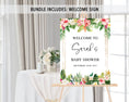 Load image into Gallery viewer, Complete Tropical Floral Baby Shower Bundle