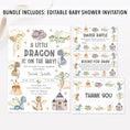 Load image into Gallery viewer, Complete Colorful Dragon Baby Shower Bundle