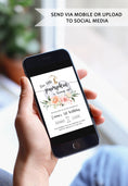 Load image into Gallery viewer, Floral Pumpkin Birthday Invite