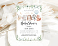 Load image into Gallery viewer, Baby Animals Baby Shower Invite & Games