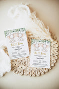 Load image into Gallery viewer, Elephant Twins Baby Shower Invite