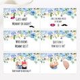 Load image into Gallery viewer, Blue Floral Virtual Baby Shower Games